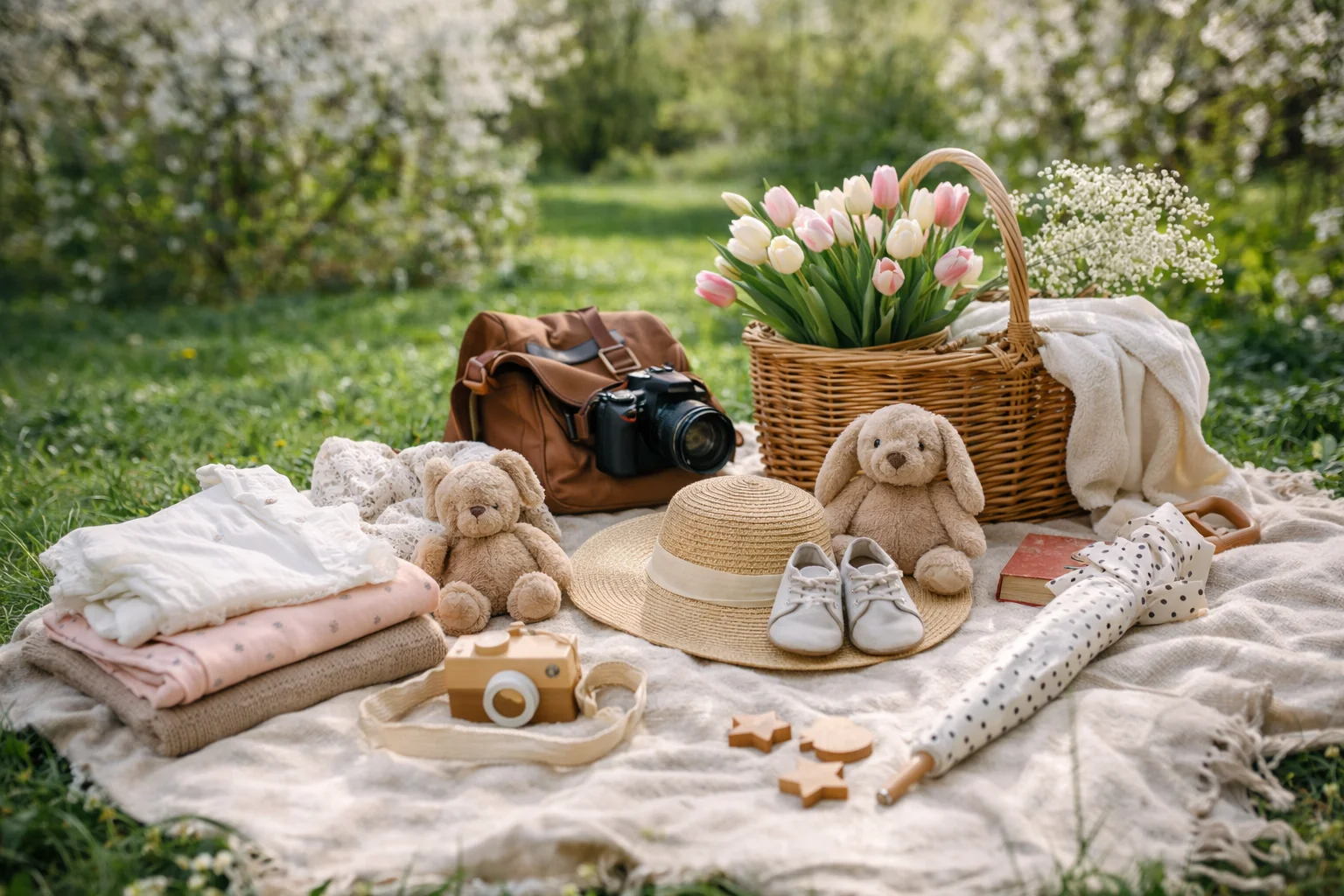 Что взять на выездную фотосессию в парк весной