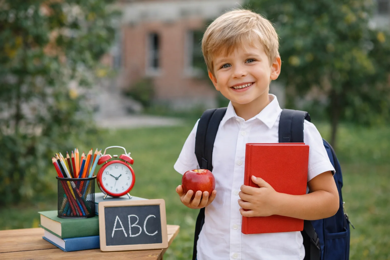 Фотосессия первоклассника