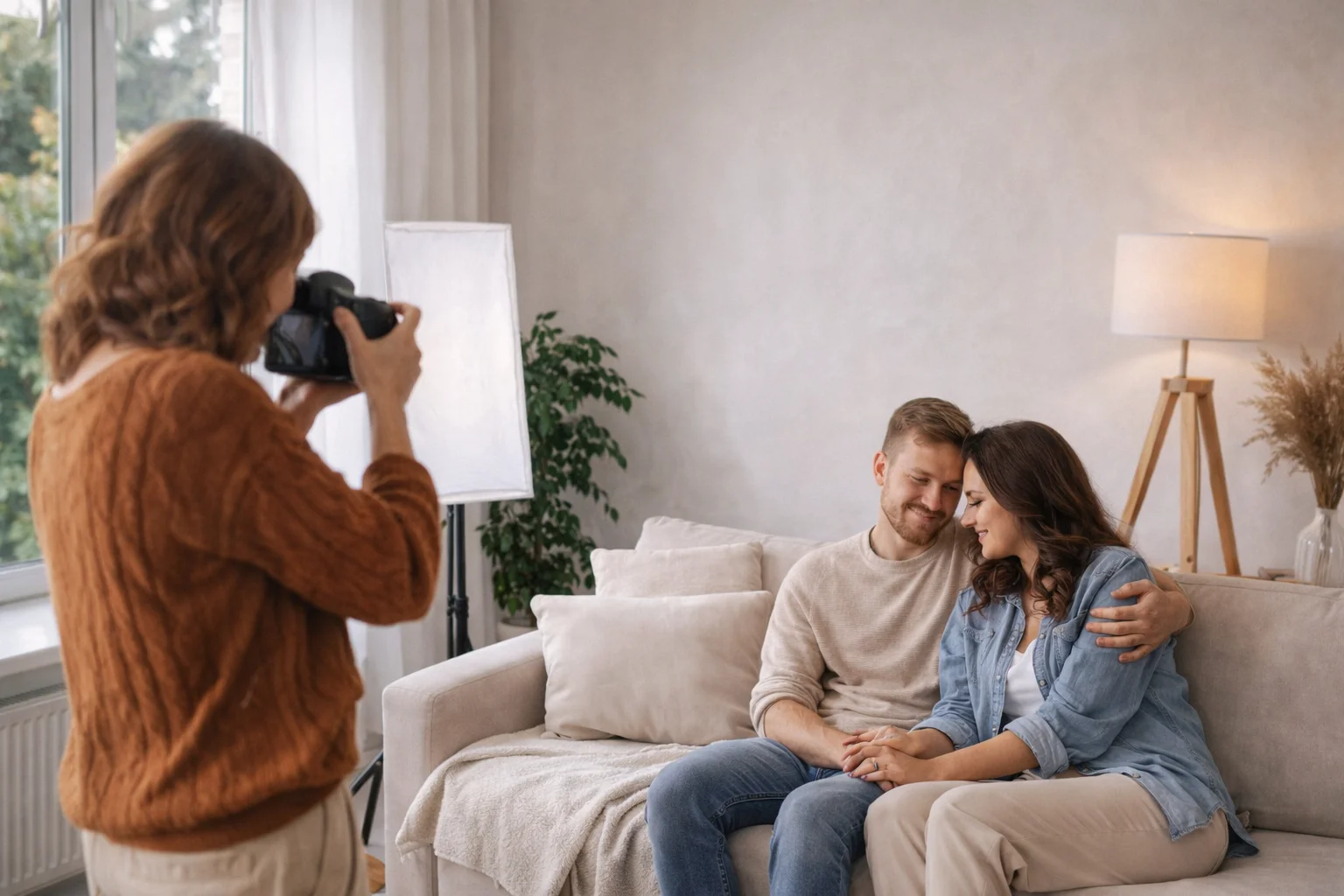 Выбор фона и освещения для домашней фотосессии