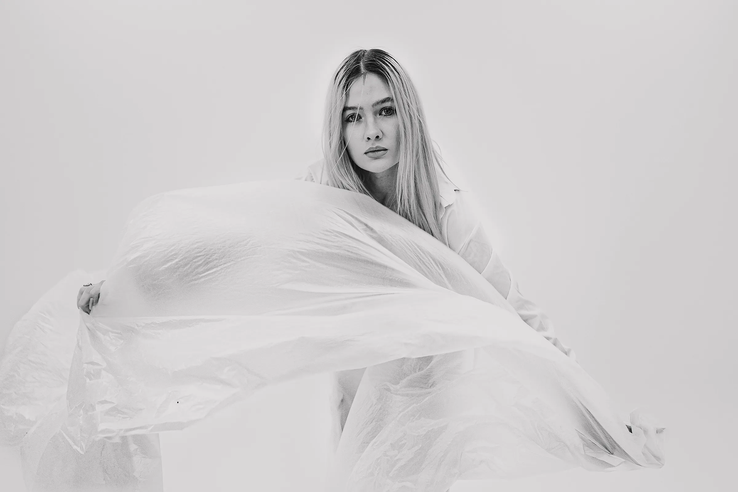 Креативная женская фотосессия